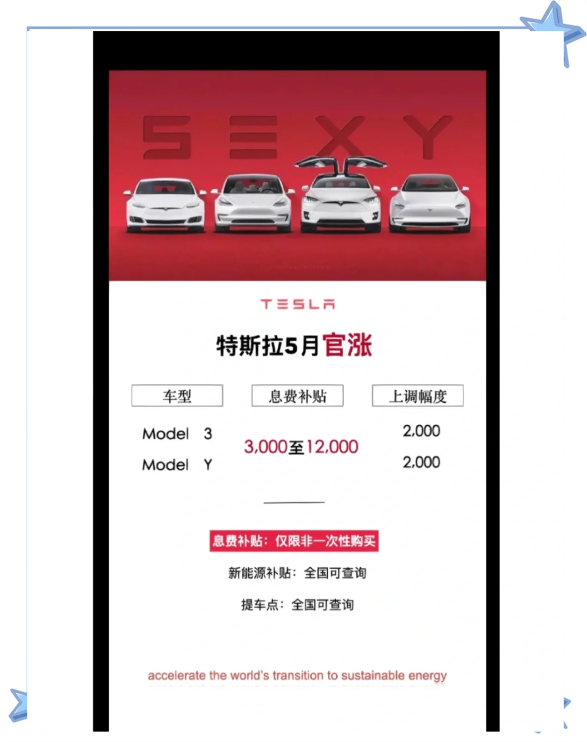 特斯拉新一轮全球涨价要来了？