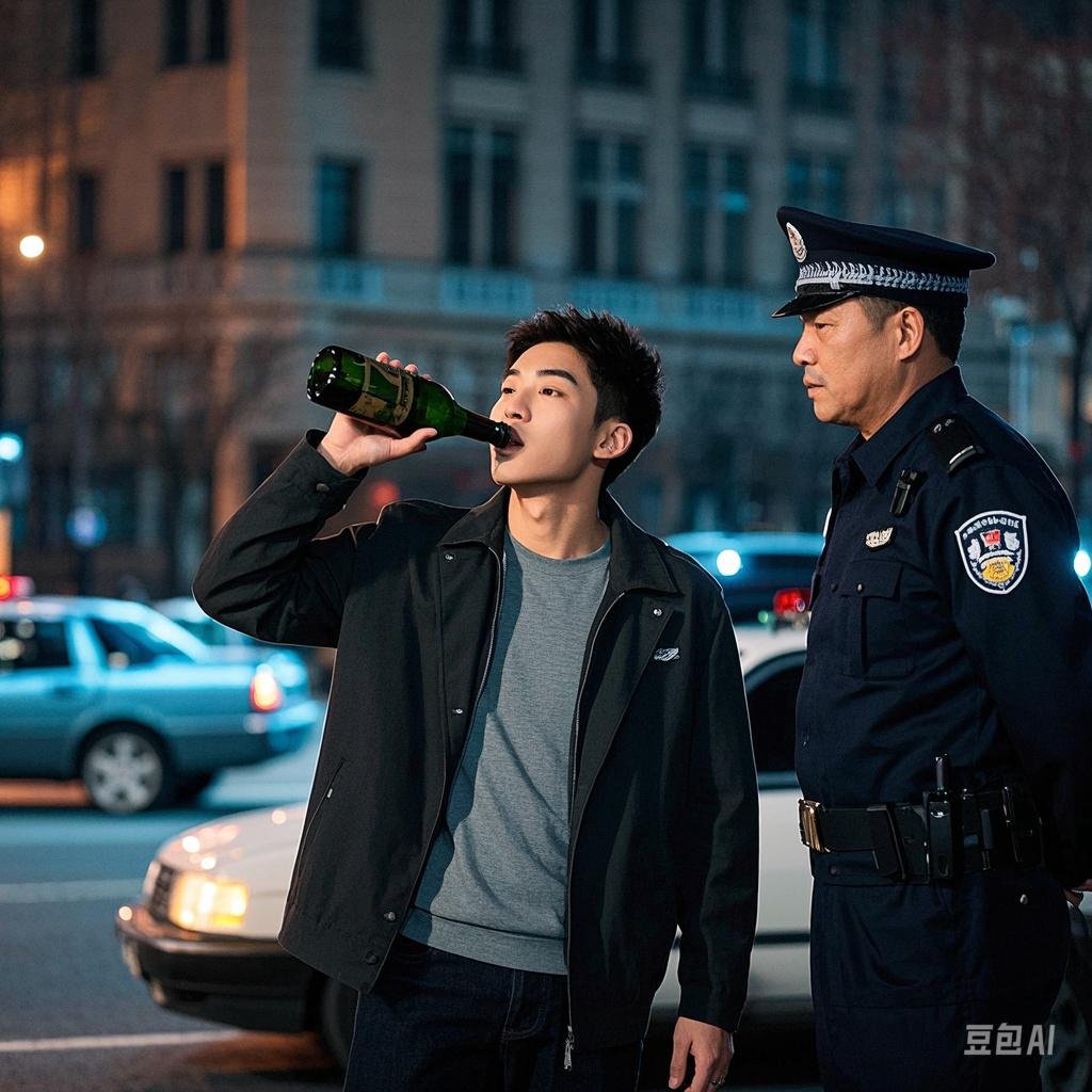 段子成真 司机遇查酒驾当场喝1瓶白酒企图逃避被罚:结局舒适